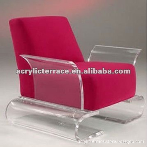 red acrylic leisure chair,acrylic living room chair,chair